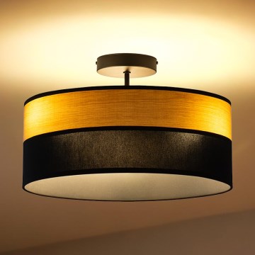 Felületre szerelhető csillár ALBA 3xE27/15W/230V, átmérő 40 cm, fekete/barna