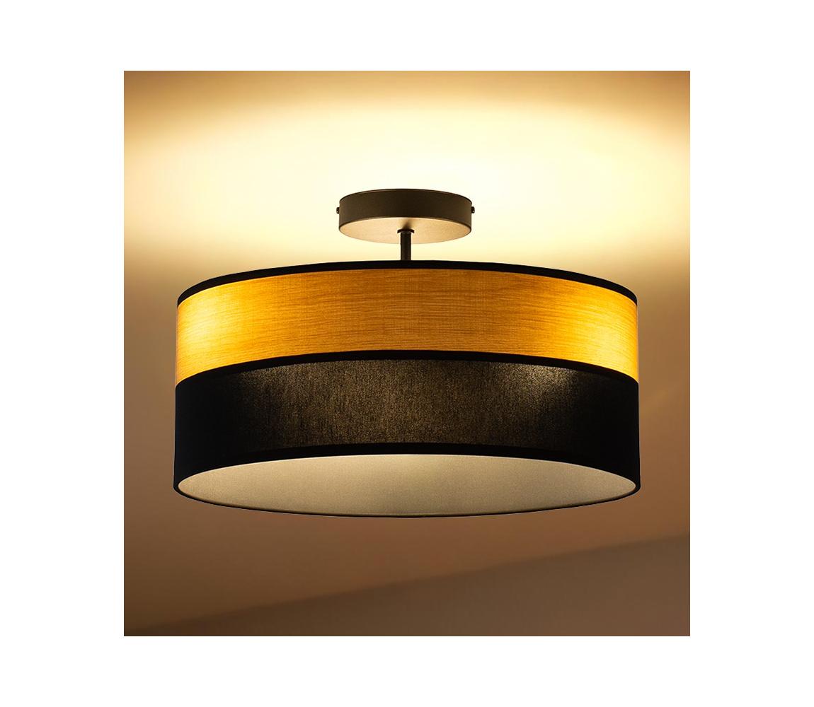 Felületre szerelhető csillár ALBA 3xE27/15W/230V, átmérő 40 cm, fekete/barna P