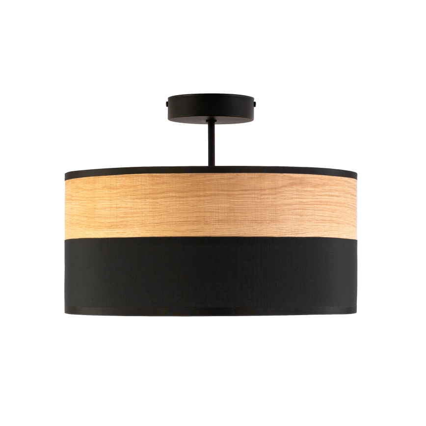 Felületre szerelhető csillár ALBA 3xE27/15W/230V, átmérő 40 cm, fekete/barna
