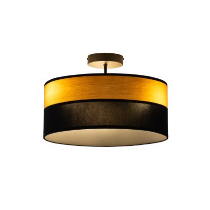 Felületre szerelhető csillár ALBA 3xE27/15W/230V, átmérő 40 cm, fekete/barna
