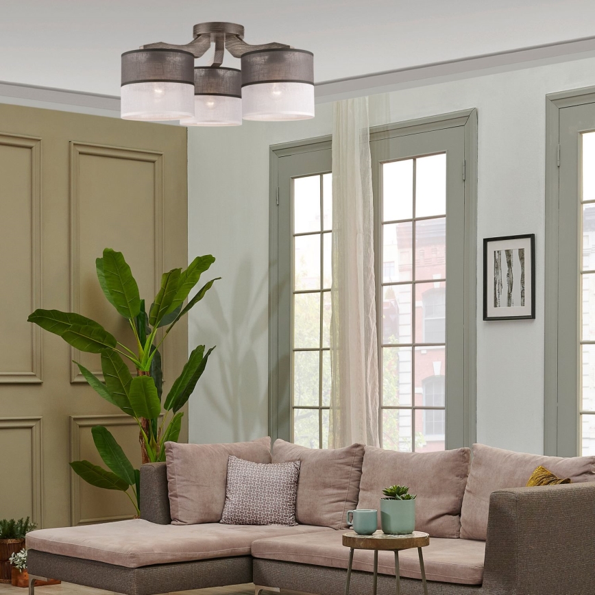 Felületre szerelhető csillár  ANDREA 3xE27/60W/230V