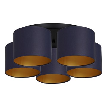 Felületre szerelhető csillár ARDEN 5xE27/60W/230V lila/arany