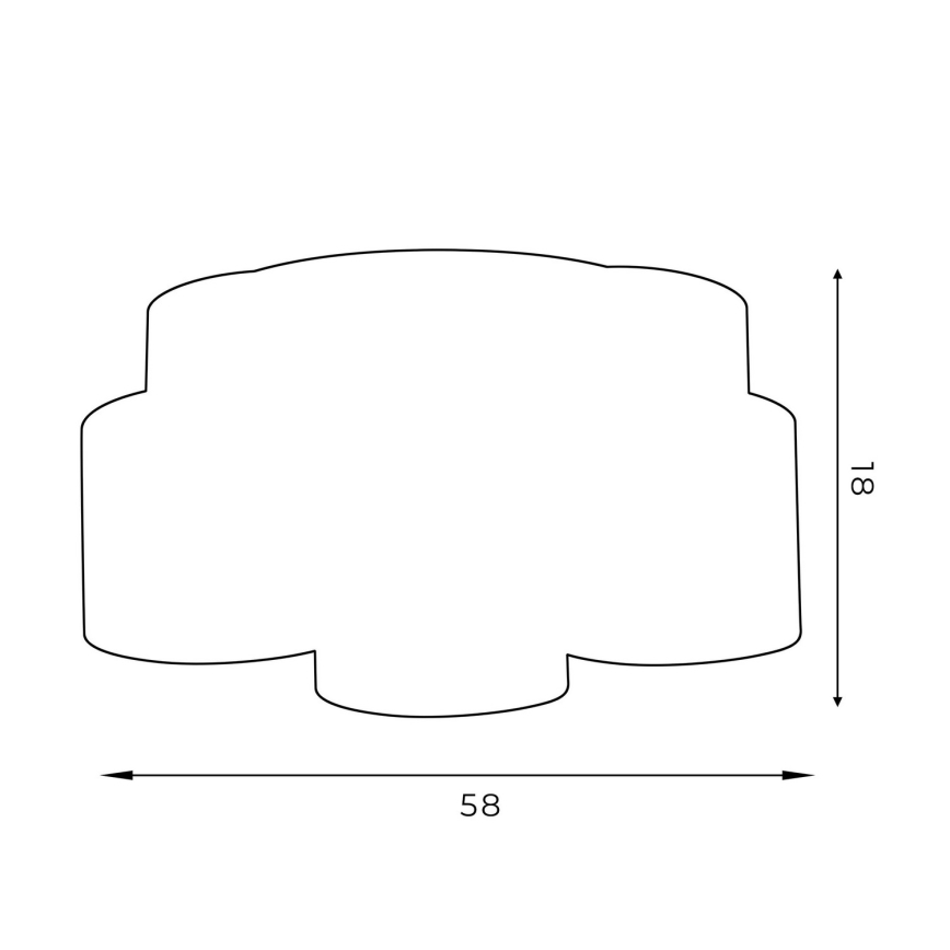 Felületre szerelhető csillár ARDEN 5xE27/60W/230V lila/arany