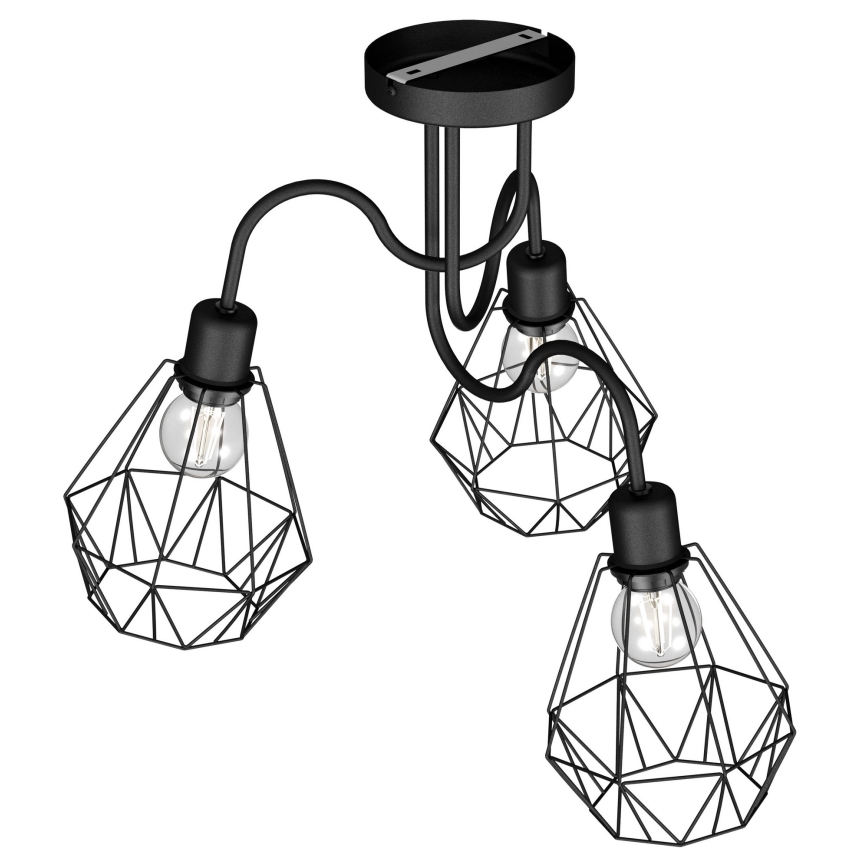 Felületre szerelhető csillár BERGEN 3xE27/60W/230V