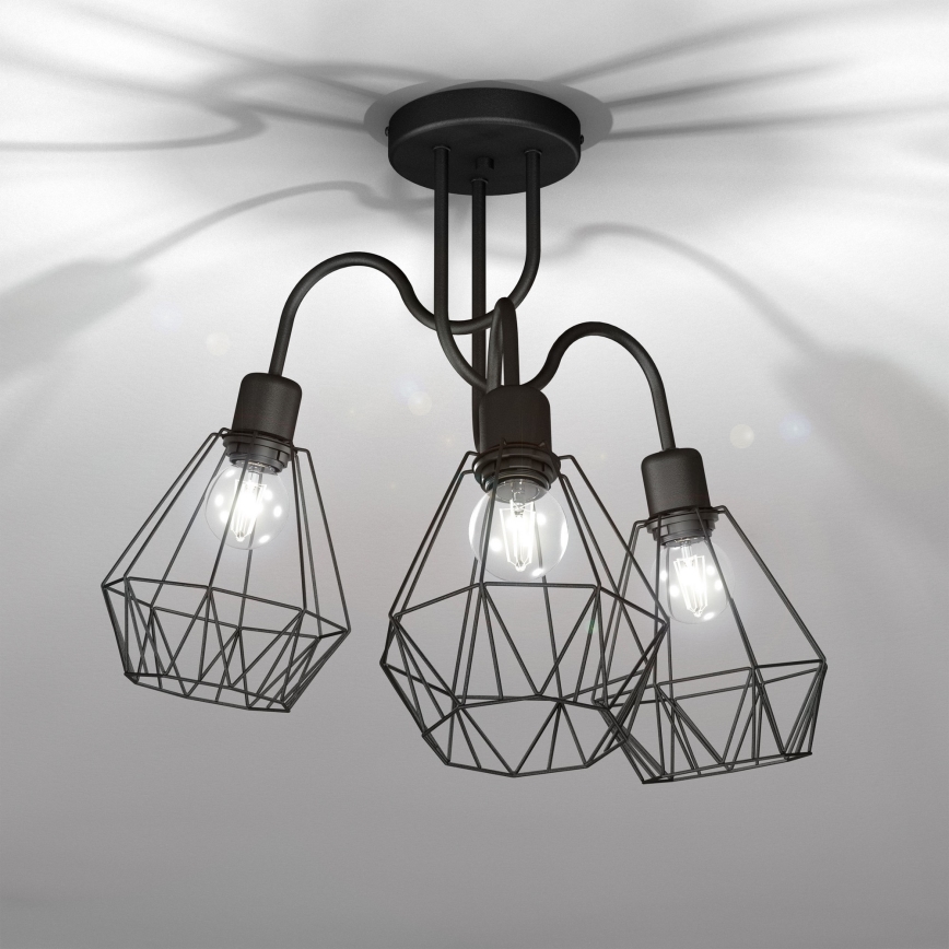 Felületre szerelhető csillár BERGEN 3xE27/60W/230V