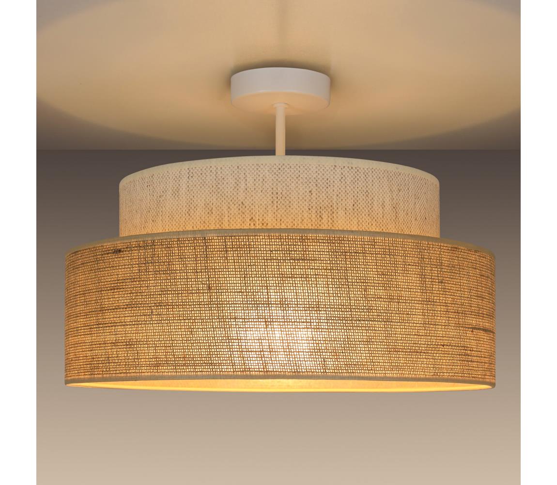 Felületre szerelhető csillár  BOHO 1xE27/60W/230V átm. 40 cm krémes/bézs 0627