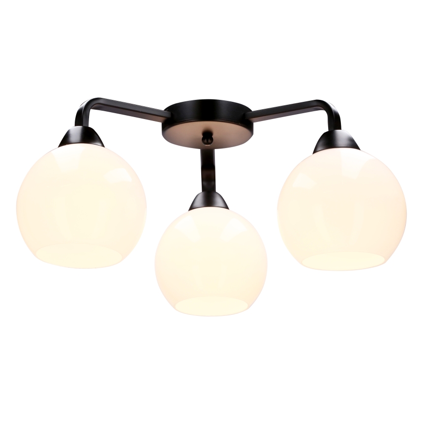 Felületre szerelhető csillár CALDERA 3xE27/60W/230V fekete