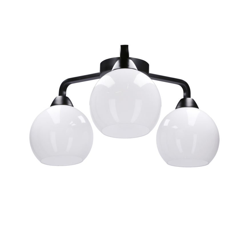 Felületre szerelhető csillár CALDERA 3xE27/60W/230V fekete