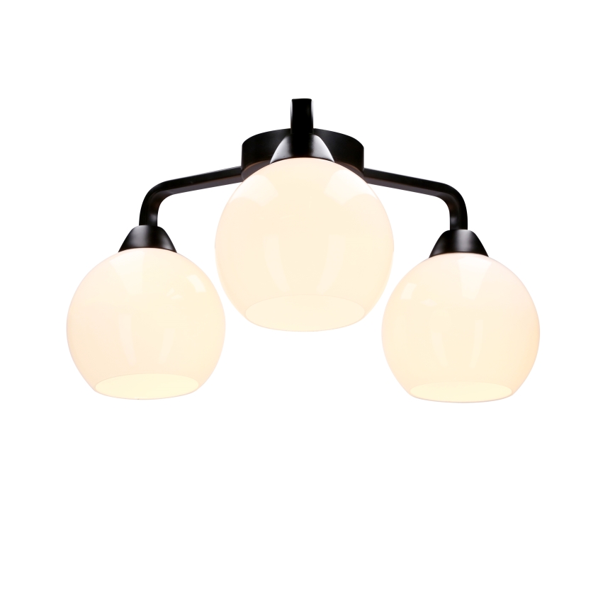Felületre szerelhető csillár CALDERA 3xE27/60W/230V fekete