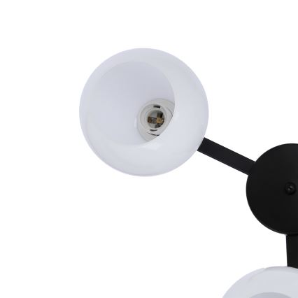 Felületre szerelhető csillár CALDERA 3xE27/60W/230V fekete