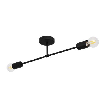 Felületre szerelhető csillár CAMBRIDGE 2xE27/15W/230V fekete