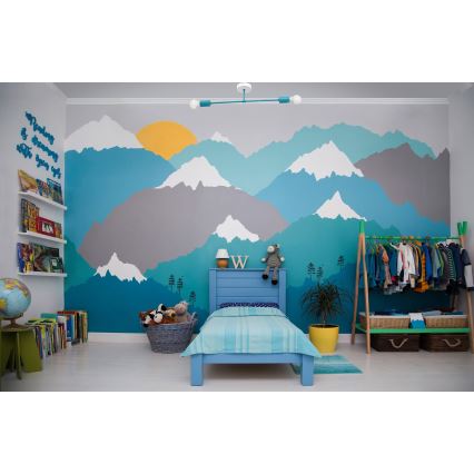 Felületre szerelhető csillár CAMBRIDGE 2xE27/15W/230V kék