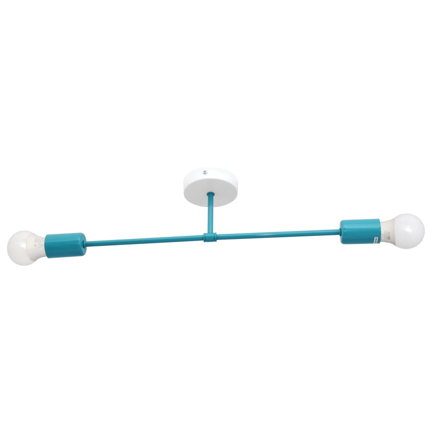 Felületre szerelhető csillár CAMBRIDGE 2xE27/15W/230V kék