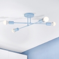 Felületre szerelhető csillár CAMBRIDGE 4xE27/15W/230V kék