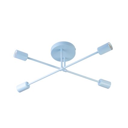 Felületre szerelhető csillár CAMBRIDGE 4xE27/15W/230V kék