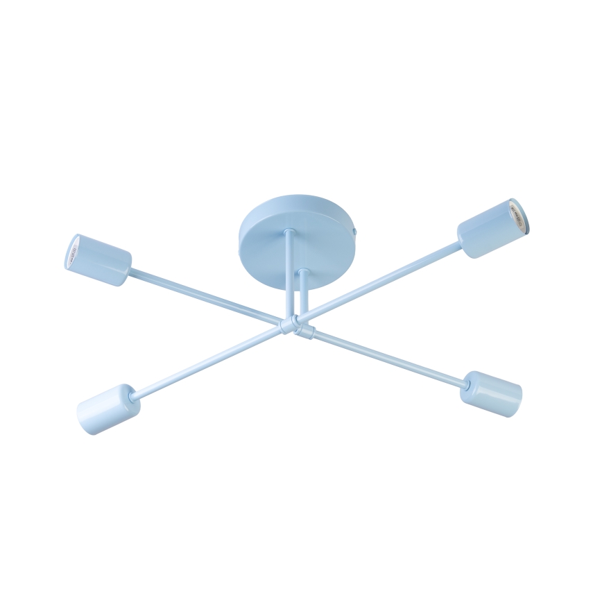 Felületre szerelhető csillár CAMBRIDGE 4xE27/15W/230V kék