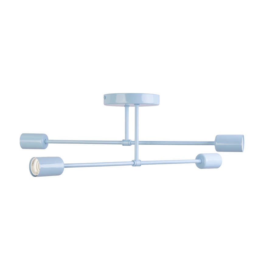 Felületre szerelhető csillár CAMBRIDGE 4xE27/15W/230V kék