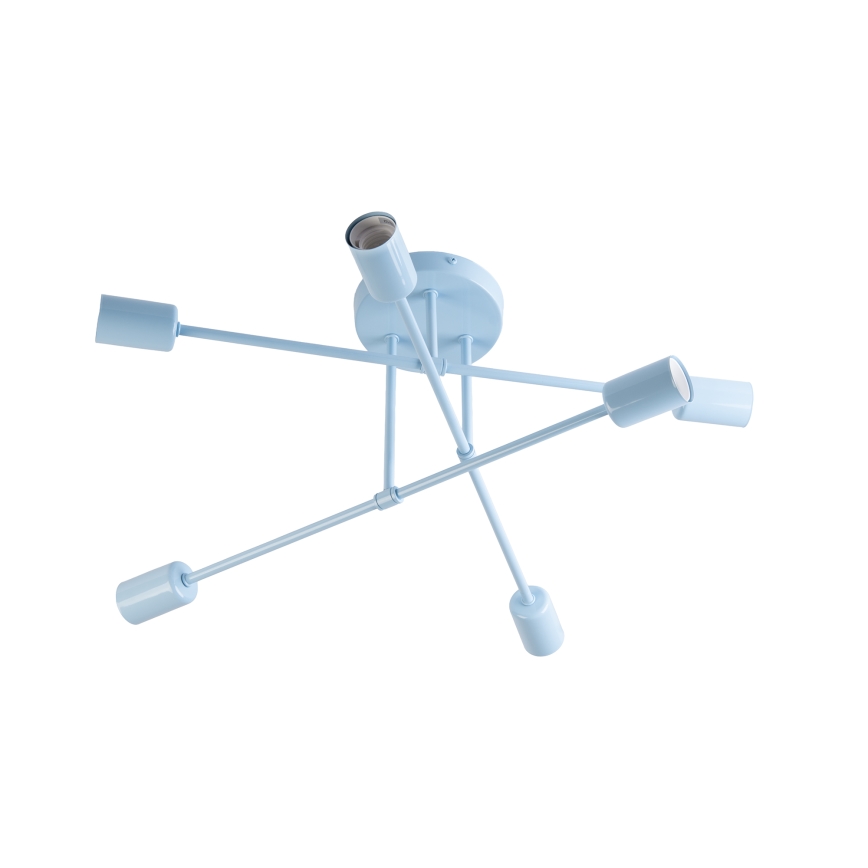 Felületre szerelhető csillár CAMBRIDGE 6xE27/15W/230V kék