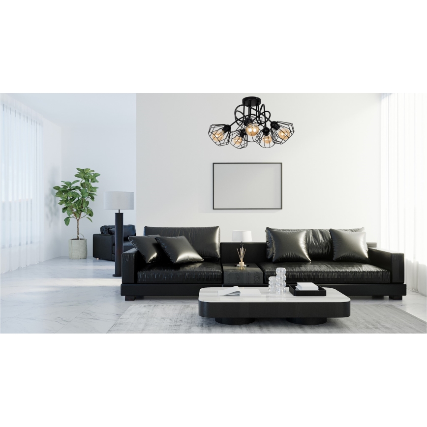 Felületre szerelhető csillár CEED 5xE27/60W/230V