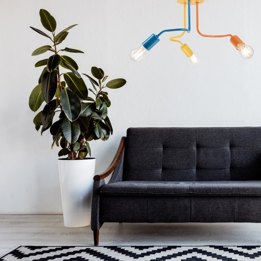 Felületre szerelhető csillár CHARLIE 3xE27/60W/230V