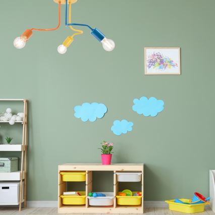 Felületre szerelhető csillár CHARLIE 3xE27/60W/230V