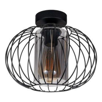 Felületre szerelhető csillár CORRINI 1xE27/60W/230V átm. 25 cm fekete/szürke