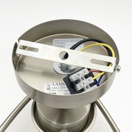 Felületre szerelhető csillár DONNA 3xE27/60W/230V nikkel