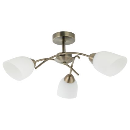 Felületre szerelhető csillár DONNA 3xE27/60W/230V patina