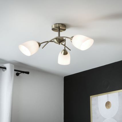 Felületre szerelhető csillár DONNA 3xE27/60W/230V patina