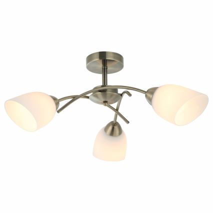 Felületre szerelhető csillár DONNA 3xE27/60W/230V patina