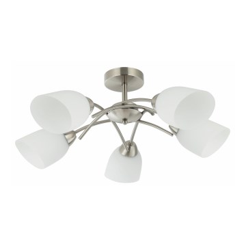 Felületre szerelhető csillár DONNA 5xE27/60W/230V nikkel