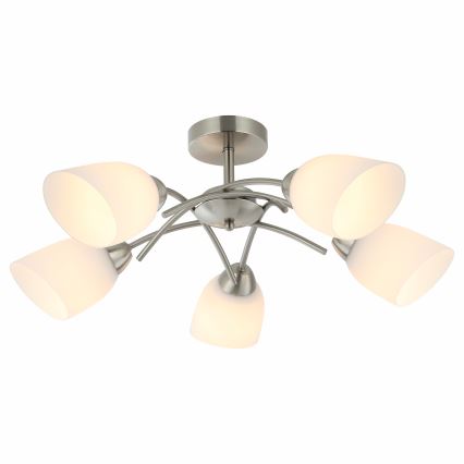 Felületre szerelhető csillár DONNA 5xE27/60W/230V nikkel