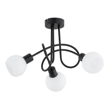 Felületre szerelhető csillár ERYKA 3xE14/10W/230V fekete