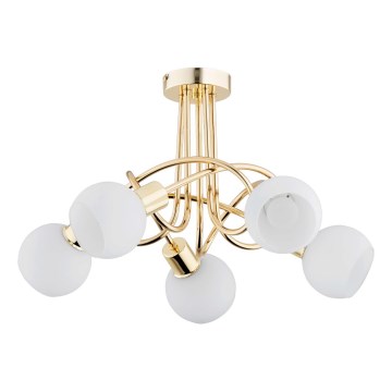 Felületre szerelhető csillár  ERYKA 5xE14/10W/230V arany