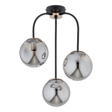 Felületre szerelhető csillár  GAMMA 3xE14/10W/230V fekete