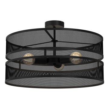 Felületre szerelhető csillár GLUM 3xE27/60W/230V fekete