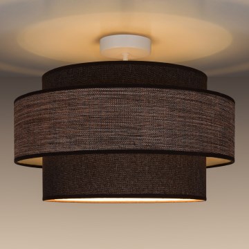 Felületre szerelhető csillár  GRACE 1xE27/60W/230V átm. 40 cm barna/bézs