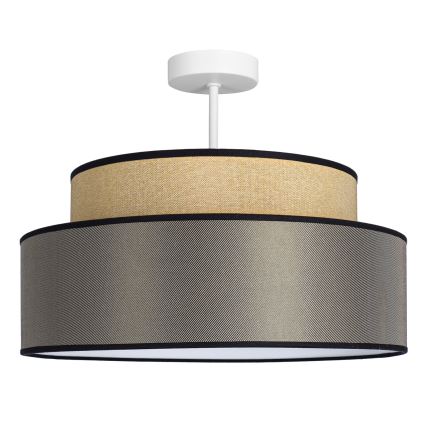 Felületre szerelhető csillár  GRACE 1xE27/60W/230V átm. 40 cm bézs/barna