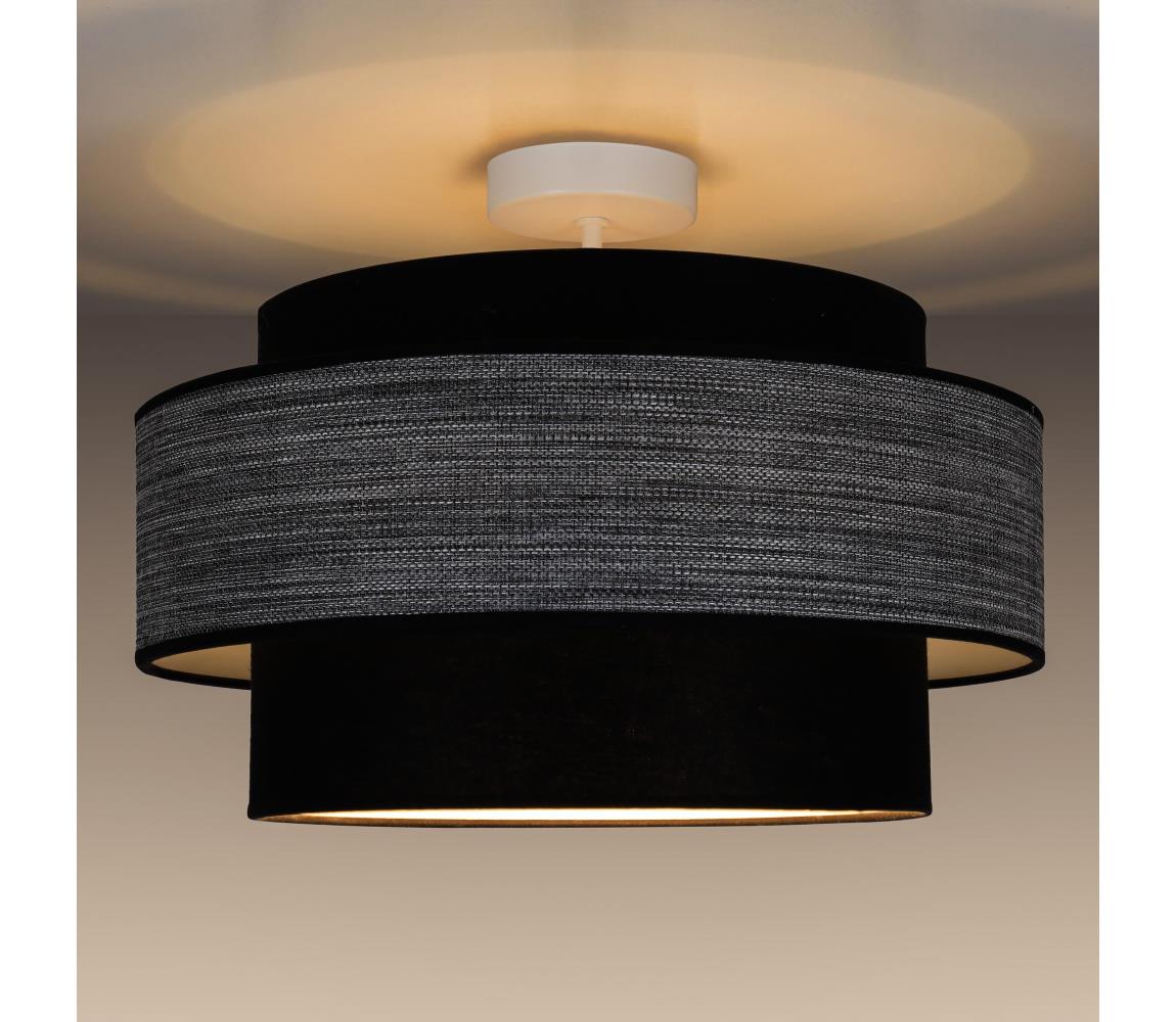 Felületre szerelhető csillár  GRACE 1xE27/60W/230V átm. 40 cm fekete/szürke 0674