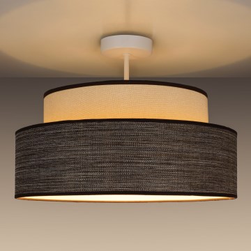 Felületre szerelhető csillár  GRACE 1xE27/60W/230V átm. 40 cm krémes/barna