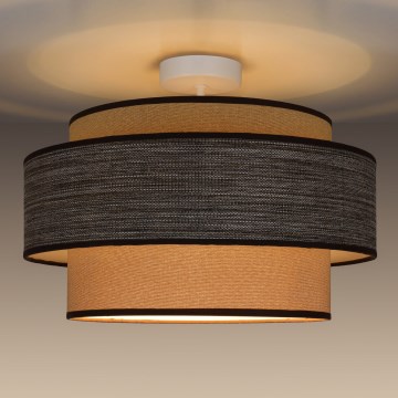 Felületre szerelhető csillár  GRACE 1xE27/60W/230V átm. 40 cm krémes/barna