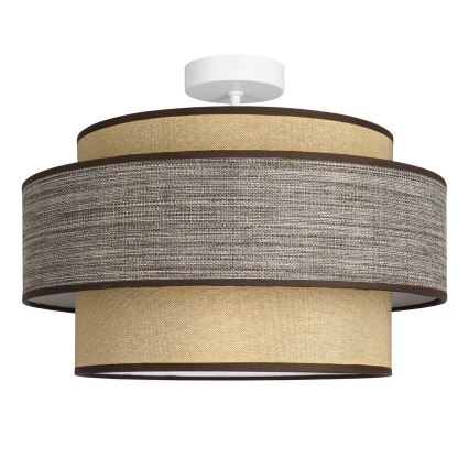 Felületre szerelhető csillár  GRACE 1xE27/60W/230V átm. 40 cm krémes/barna