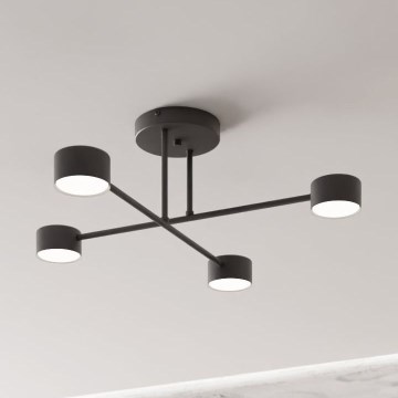 Felületre szerelhető csillár  HALO 4xGX53/10W/230V fekete