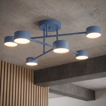 Felületre szerelhető csillár HALO 6xGX53/10W/230V kék
