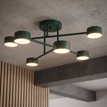Felületre szerelhető csillár HALO 6xGX53/10W/230V zöld