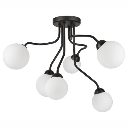 Felületre szerelhető csillár HOLLY 6xG9/5W/230V fekete