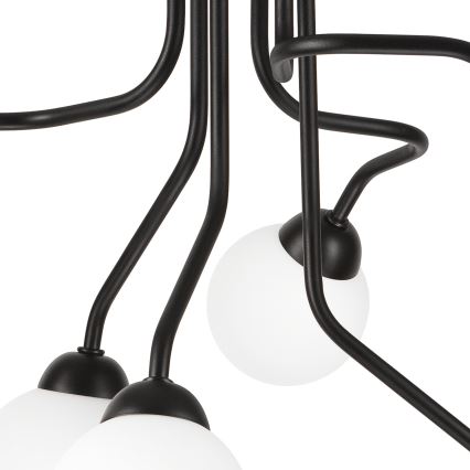 Felületre szerelhető csillár HOLLY 6xG9/5W/230V fekete