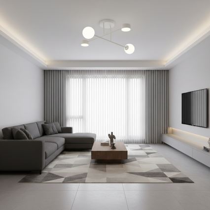 Felületre szerelhető csillár HOLON 2xG9/8W/230V + 2xGX53/12W fehér