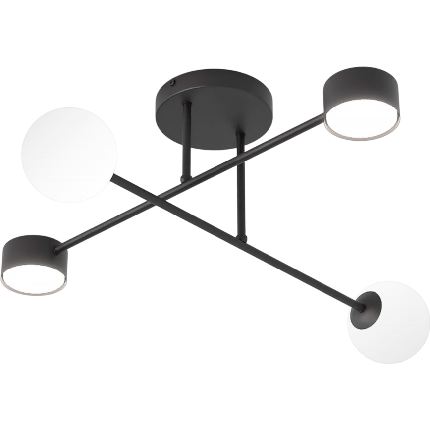 Felületre szerelhető csillár HOLON 2xG9/8W/230V + 2xGX53/12W fekete