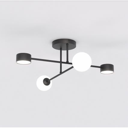 Felületre szerelhető csillár HOLON 2xG9/8W/230V + 2xGX53/12W fekete